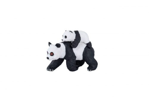 Figuras Panda y Bebé Little Wild