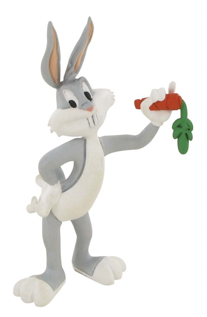 Figura Bugs Bunny con una zanahoria
