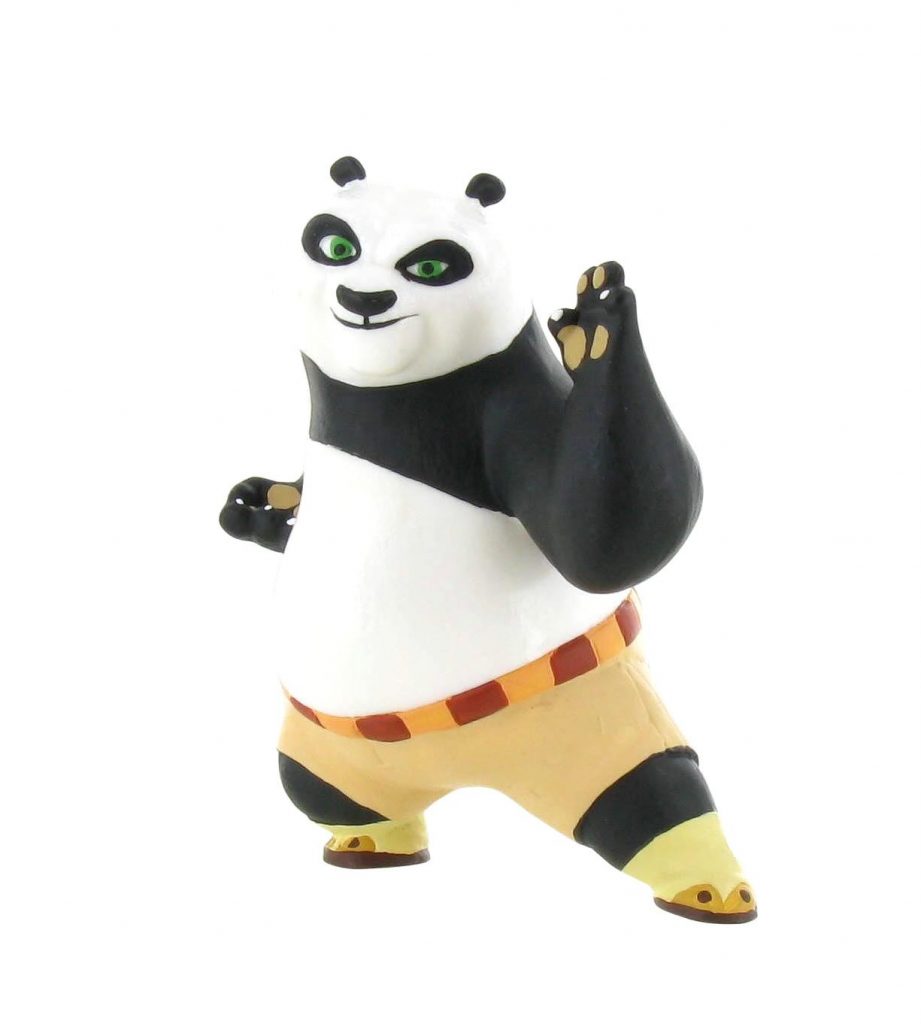 Figura Po de Kung Fu Panda en posición de defensa