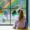 rotuladores de gel sticker art unicorn unicornio para niñas decoración ventanas infantil para niños