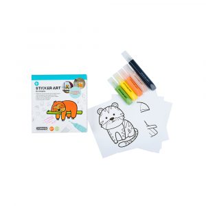 rotuladores de gel sticker art animal decoración ventanas infantil para niños
