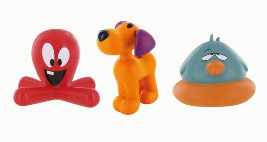 Figuras de juguete Fred, Loula y Pajaroto